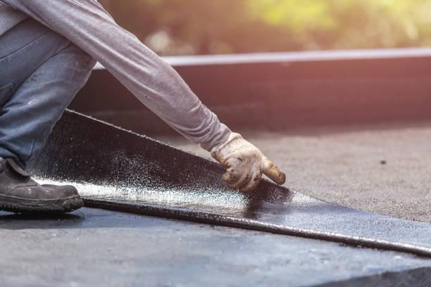 Professional Waterproofing technician working in Rancocas, NJ